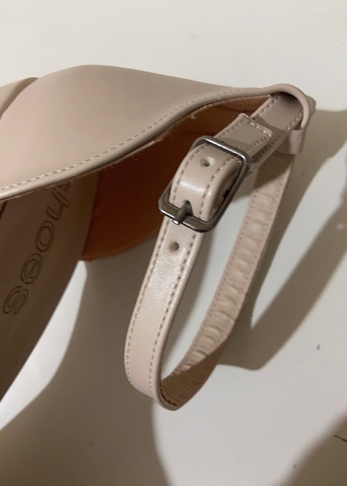 Kadın Bej Platform Topuklu Ayakkabı - Görsel 2