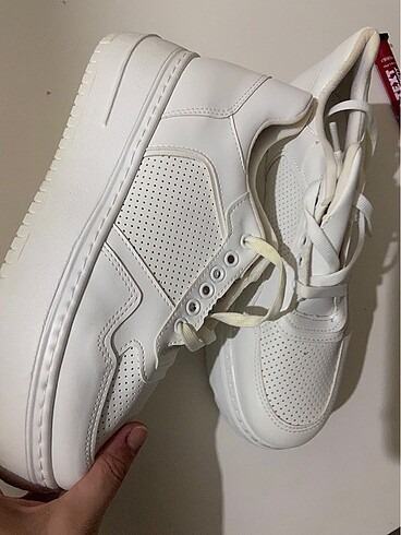 40 Beden Kadın Beyaz Sneaker spor ayakkabı