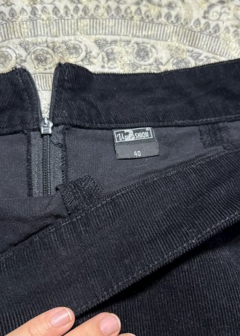 Siyah Süet Mini Etek - Görsel 4