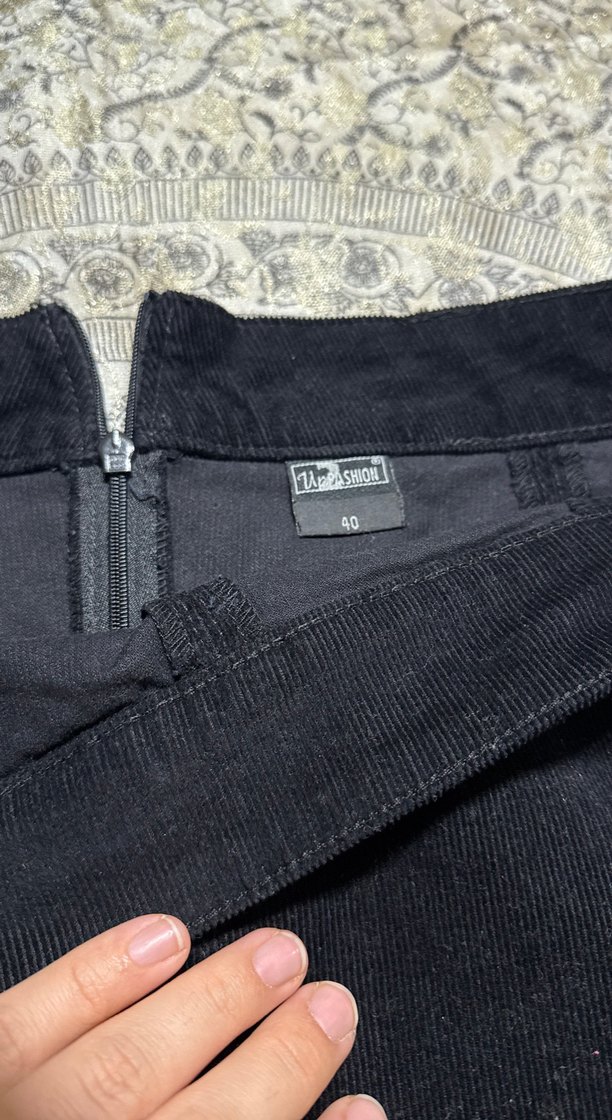 Siyah Süet Mini Etek - Görsel 4