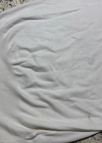 Beyaz Kadın Kısa Kollu Pamuklu Basic Tişört - Görsel 4