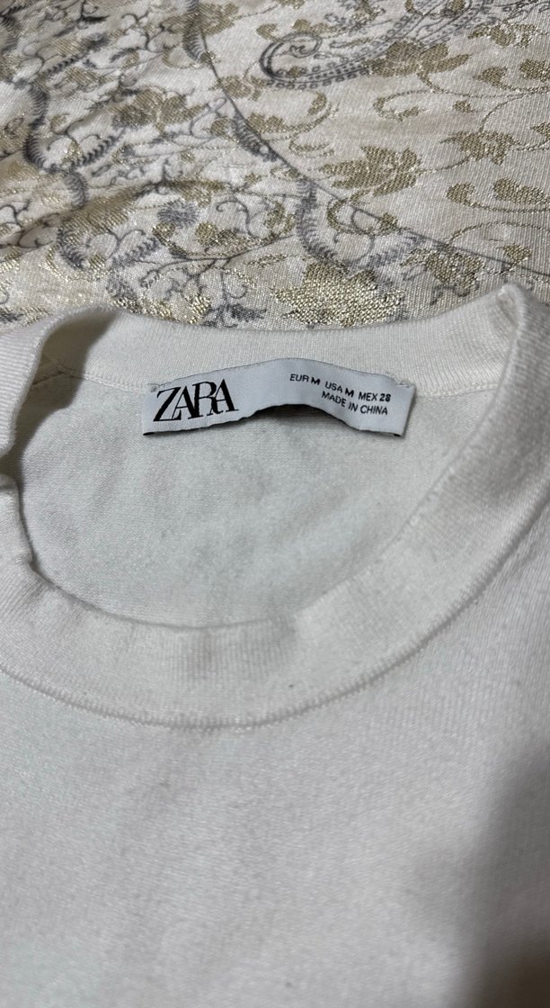 Beyaz Kadın Kısa Kollu Pamuklu Basic Tişört - Görsel 3