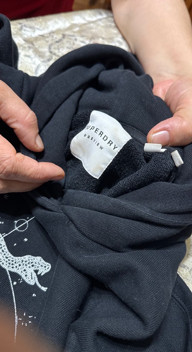 Siyah Baskılı Kadın Sweatshirt - Görsel 5