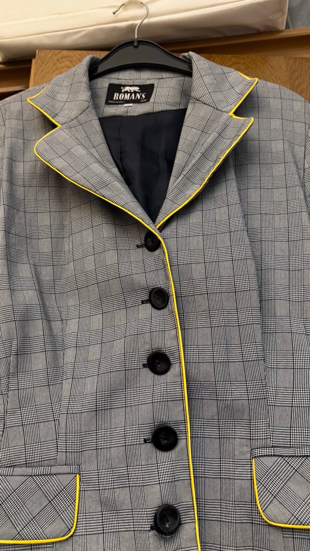 Düğmeli Gri Kadın Blazer Ceket - Görsel 3