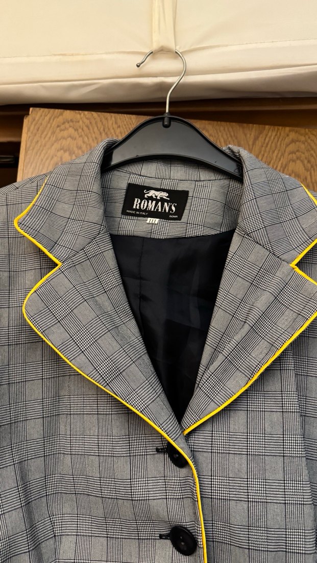 Düğmeli Gri Kadın Blazer Ceket - Görsel 4