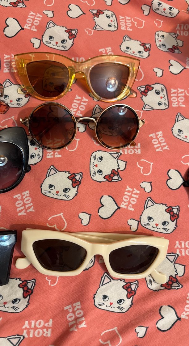 Kadın Retro Kahverengi Gözlükler - Görsel 3