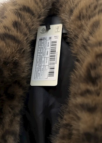 Leopar Desenli Uzun Kadın Suni Kürk - Görsel 3