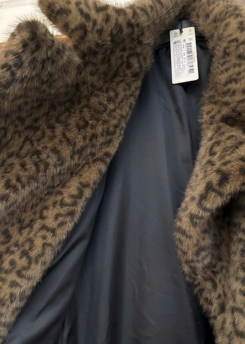 Leopar Desenli Uzun Kadın Suni Kürk - Görsel 4
