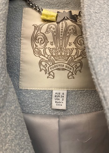 Açık Gri Uzun Kadın Kaban - Görsel 3