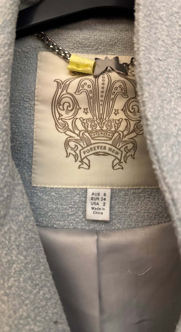 Açık Gri Uzun Kadın Kaban - Görsel 3