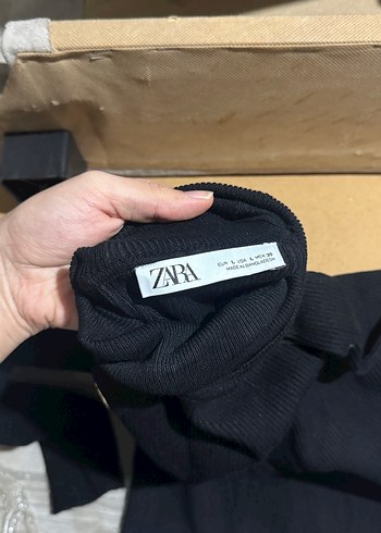 Düğmeli Siyah Uzun Kollu Kadın Kazak - Görsel 3