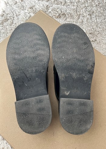 Siyah Rugan Topuklu Kadın Loafer - Görsel 8