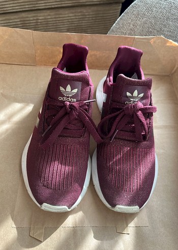 Bordo Orijinal Adidas Kadın Spor Ayakkabı - Görsel 6