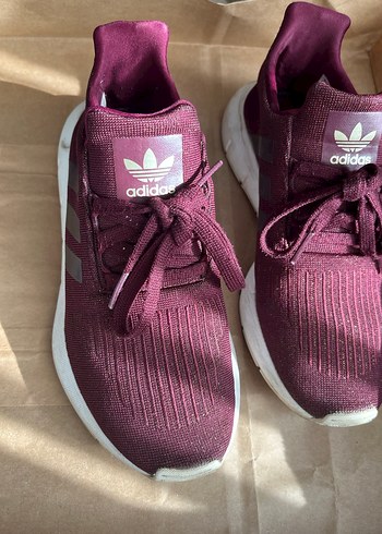 Bordo Orijinal Adidas Kadın Spor Ayakkabı - Görsel 10