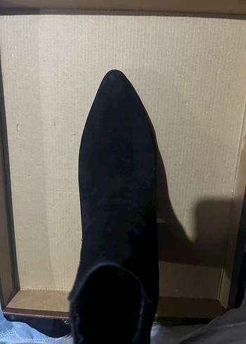 Siyah Minimalist Stiletto Topuklu Kadın Bot - Görsel 6