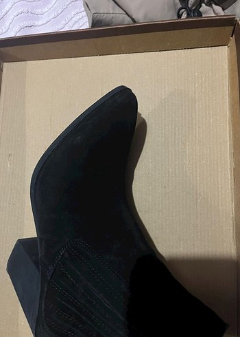 Siyah Minimalist Stiletto Topuklu Kadın Bot - Görsel 7