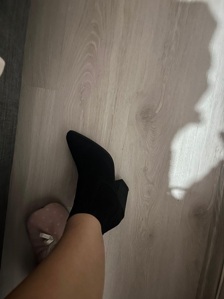 Siyah Minimalist Stiletto Topuklu Kadın Bot - Görsel 2