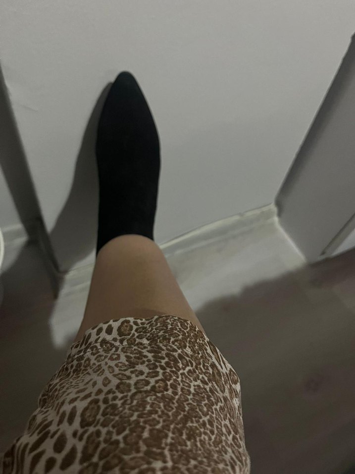 Siyah Minimalist Stiletto Topuklu Kadın Bot - Görsel 4