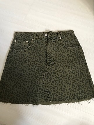 Yeşil leopar etek
