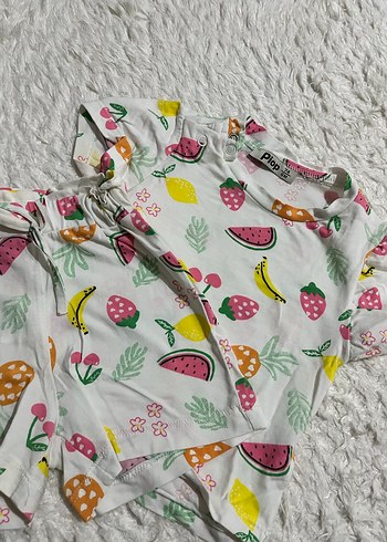 Çocuklar için meyve desenli pijama takımı - Görsel 2