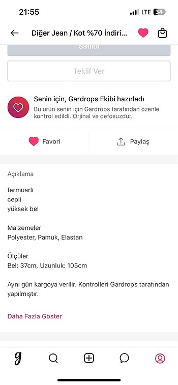 32 Beden siyah Renk Siyah kot pantolon