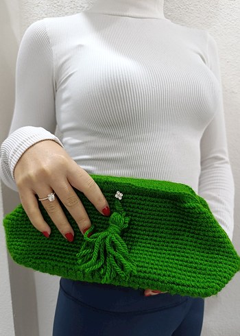 Yeşil Örgü Kadın Şapka - Görsel 2