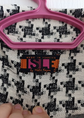 Kadın Siyah Beyaz Kazayağı Desenli Midi Kaban - Görsel 3