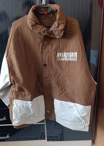 Düğmeli Kahverengi Kolsuz Street Wear Ceket - Görsel 2