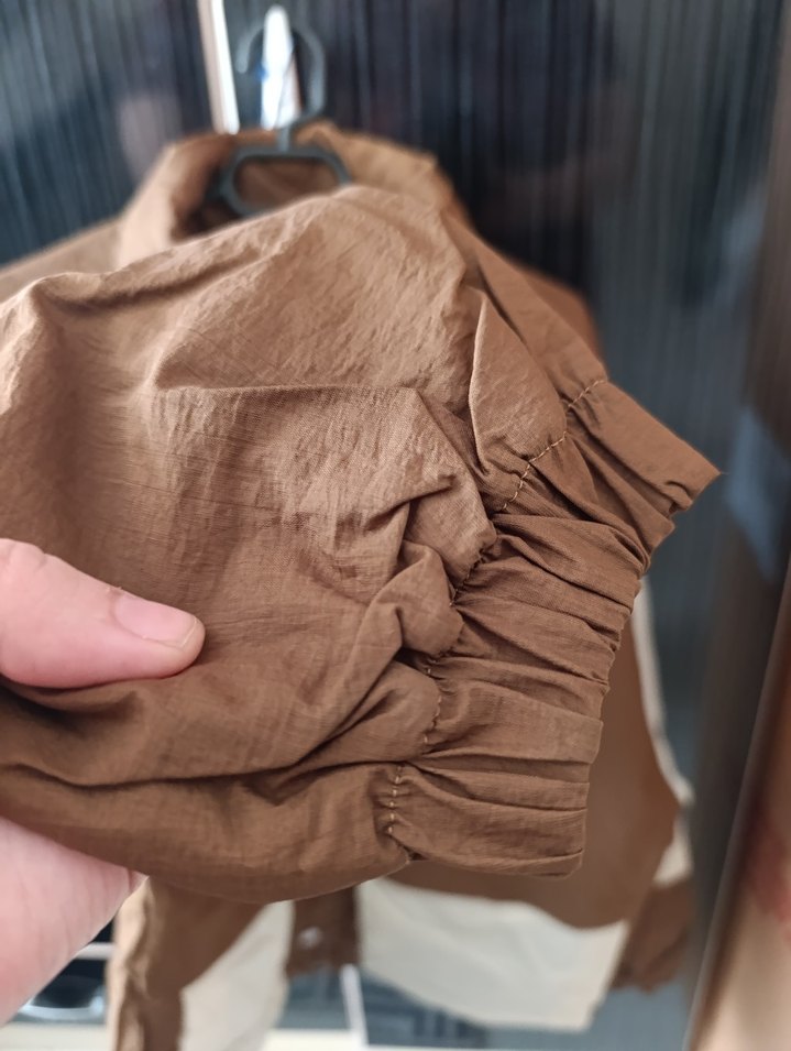 Düğmeli Kahverengi Kolsuz Street Wear Ceket - Görsel 5