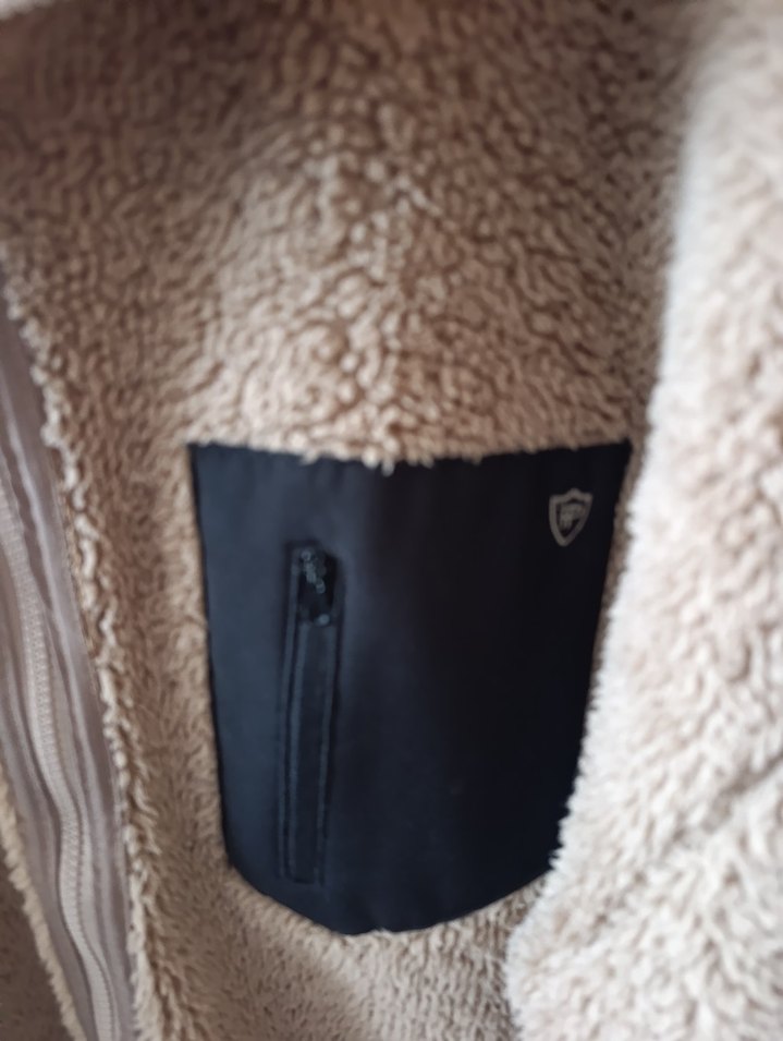 Kahverengi Peluş Fermuarlı Ceket - Görsel 4