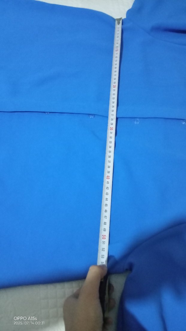 Düğmeli Mavi tunik - Görsel 2