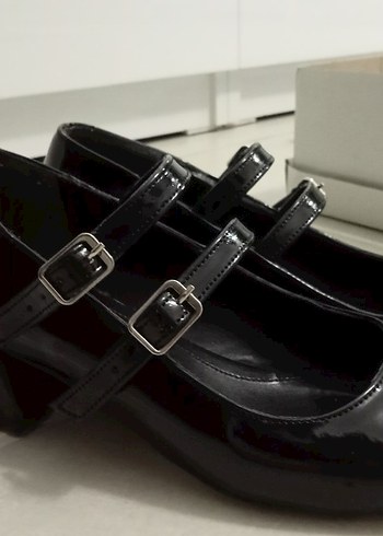 Tokalı Siyah Blok Topuklu Kadın Ayakkabı - Görsel 10