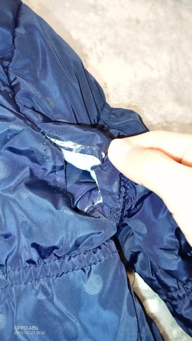 Kız Çocuk Lacivert Kapüşonlu Kaban - Görsel 4