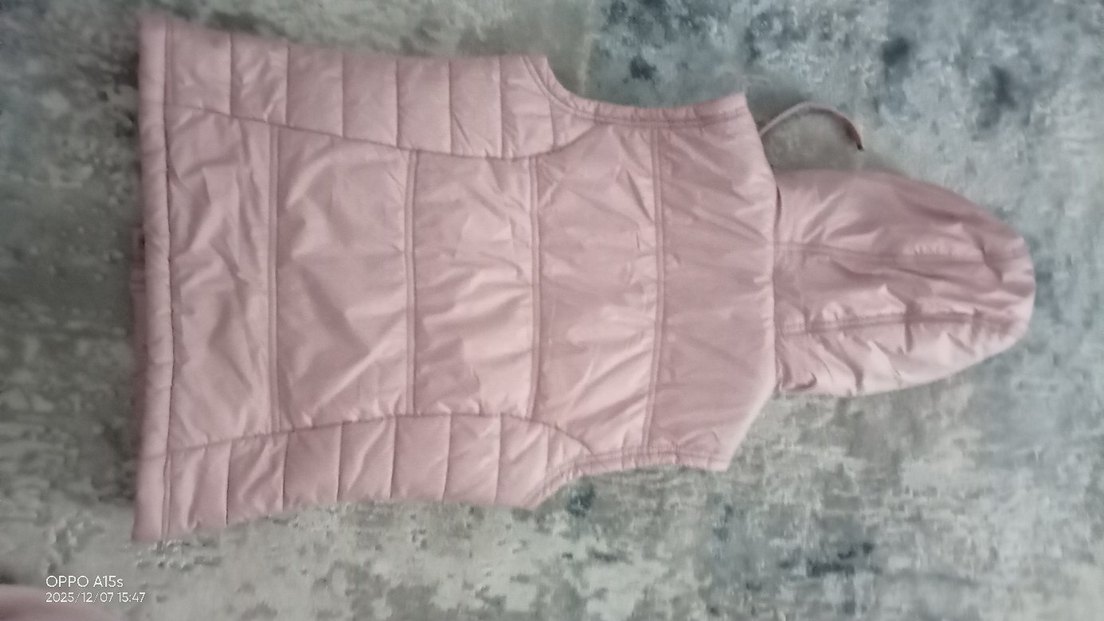 Pembe Kapüşonlu Kadın Şişme Yelek - Görsel 3