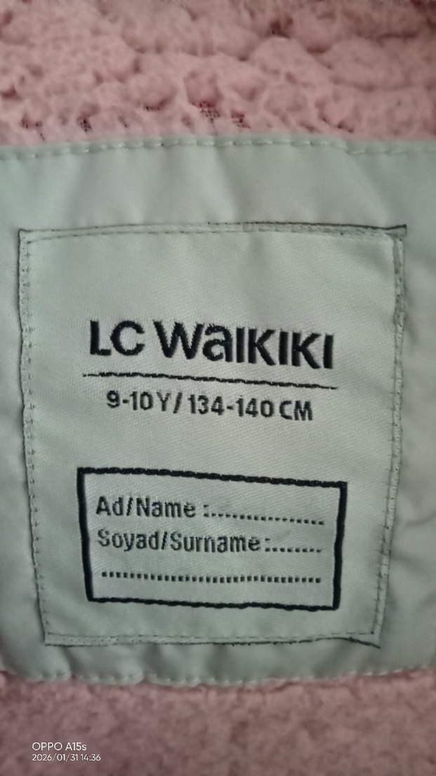 Kız Çocuk Gri Kapüşonlu Kürklü Mont - Görsel 5