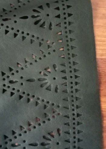 Siyah İşlemeli Deri Mini Etek - Görsel 4