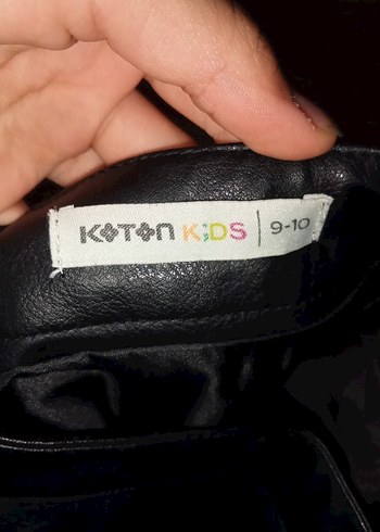 Siyah İşlemeli Deri Mini Etek - Görsel 5