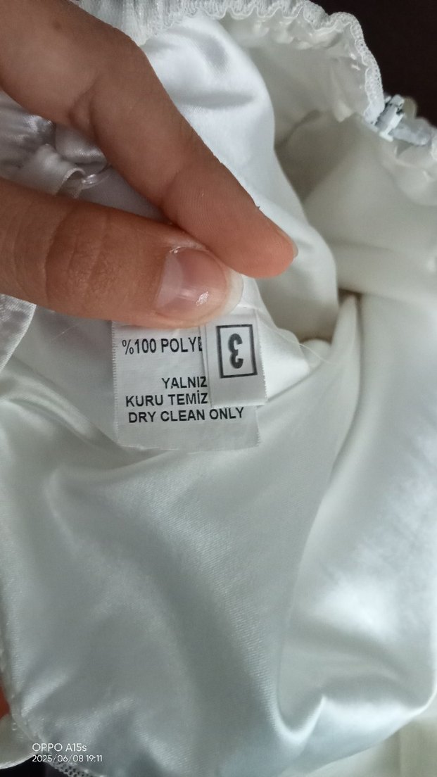 Beyaz Uzun Abiye Straplez Elbise - Görsel 4