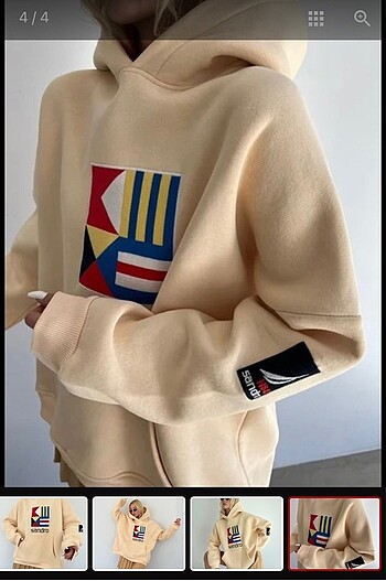 m Beden camel Renk Sweatshirt