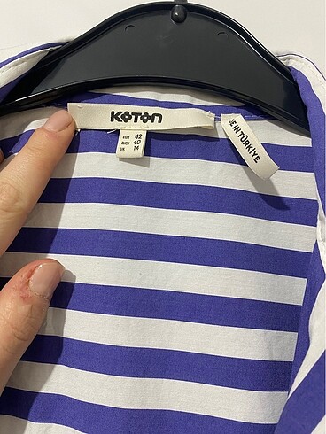 xl Beden Koton çizgili gömlek