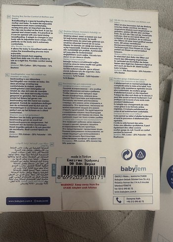 Babyjem Beyaz Emzirme Sütyeni - Görsel 2