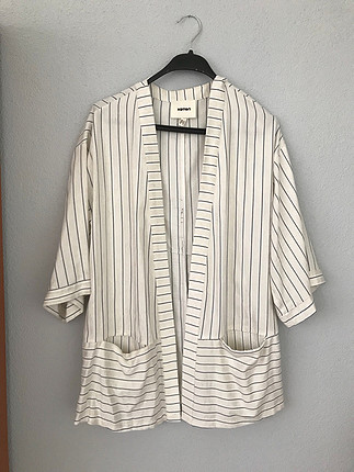 Koton Çizgili Kimono
