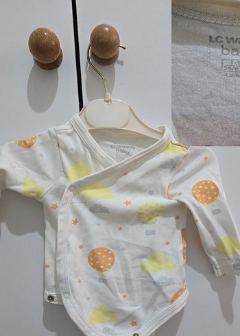 Bebek Kız Uzun Kollu Düğmeli Batik Body - Görsel 2