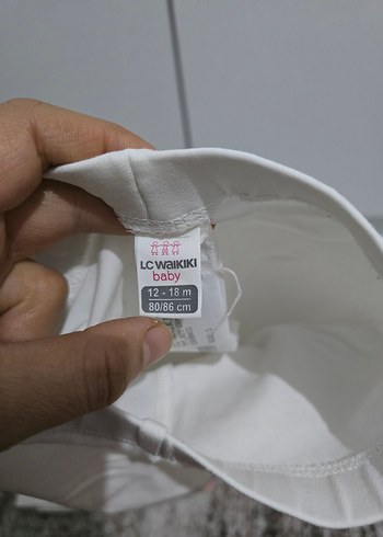 Kız Çocuk Desenli Beyaz Pamuklu Tayt - Görsel 3