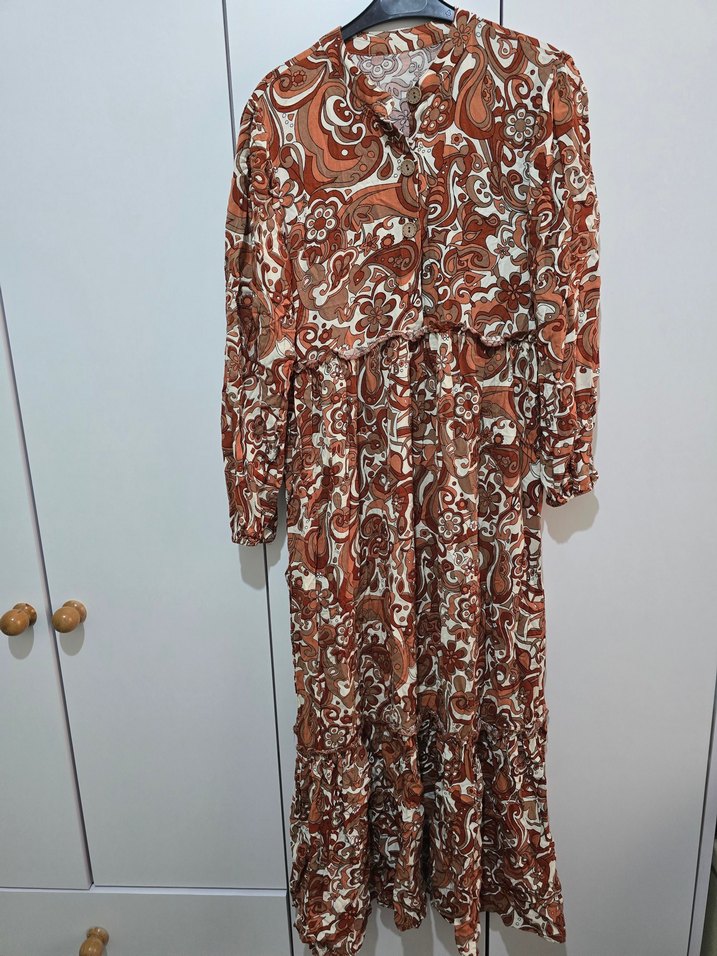 Uzun Kollu Elbise - Görsel 2