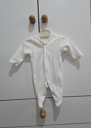 Gri Örgü Bebek Tulum, Uzun Kollu, Nakışlı - Görsel 4