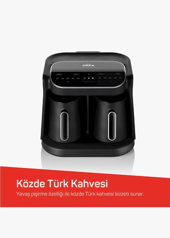 Okka Grandio Duo Çift Demlikli Türk Kahvesi Makinesi - Görsel 7