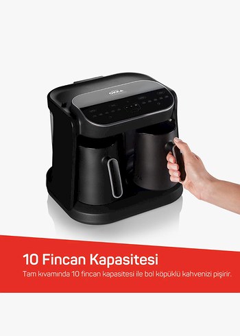 Okka Grandio Duo Çift Demlikli Türk Kahvesi Makinesi - Görsel 5