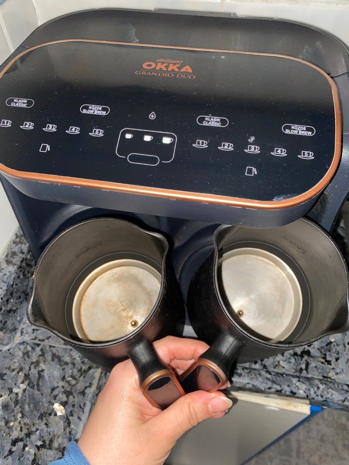 Okka Grandio Duo Çift Demlikli Türk Kahvesi Makinesi - Görsel 3