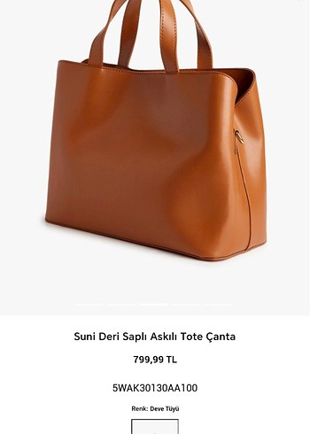  Beden Bej Deri Tote Çanta Koton kadın çanta